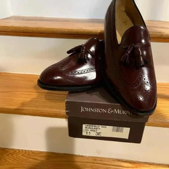 Johnston & Murphy Mens Dress Shoes - Burgundy - NEW!!!  Size 11 (US) main image 5